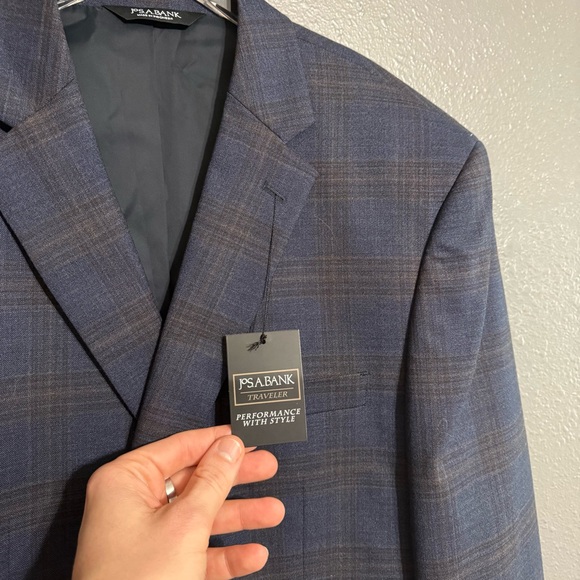 Jos. A. Bank NWT Traveler Jacket Plaid Sports Coat Size 44R - Picture 4 of 7
